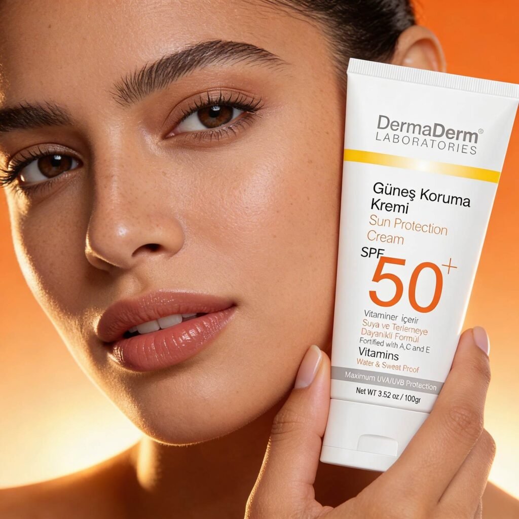 dermaderm spf50+ leke karşıtı güneş koruma kremi 100 ml