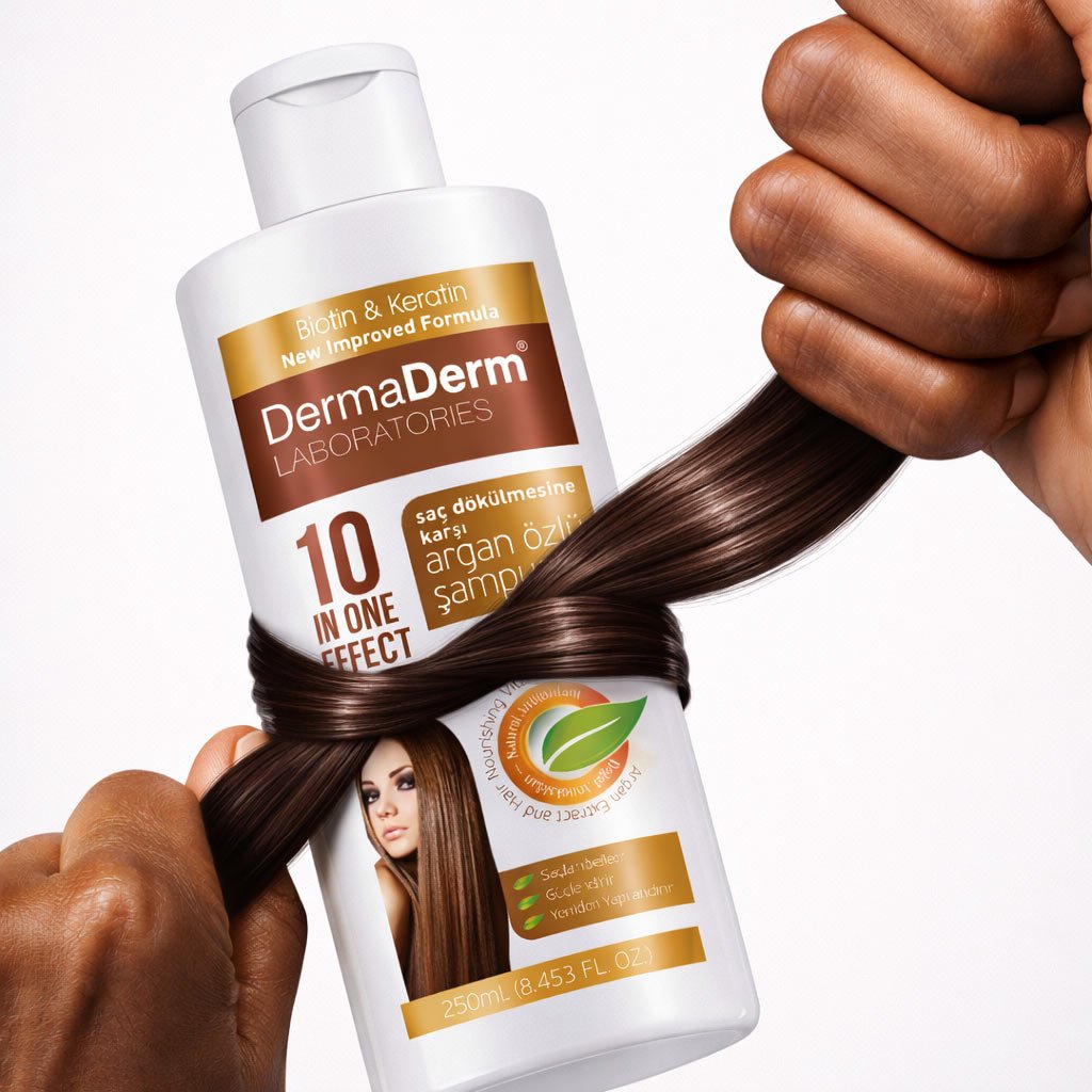 dermaderm argan yağı Şampuanı keratin ve biotin Özlü 250 ml