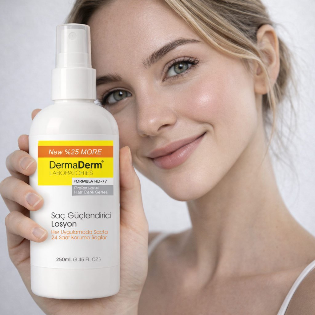 Saç Dökülmesi Karşıtı Losyon HD-77 250 ml - Dermaderm - Görsel 2