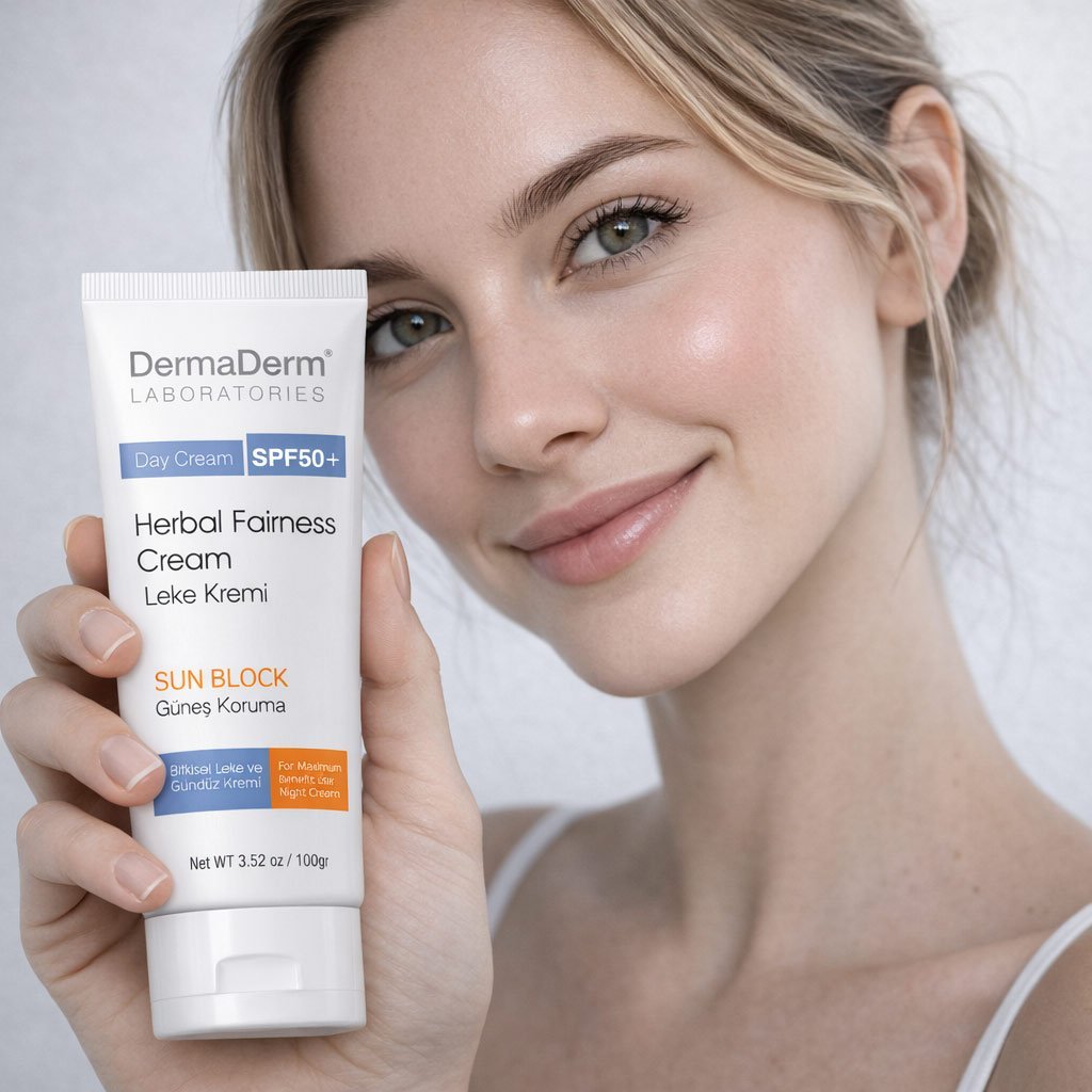 Güneş Leke Kremi SPF 50+ (Gündüz Bakımı) 100 ml - Dermaderm - Görsel 6