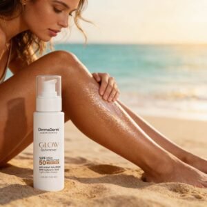 dermaderm güneş kremi spf50+ shimmer 100 ml