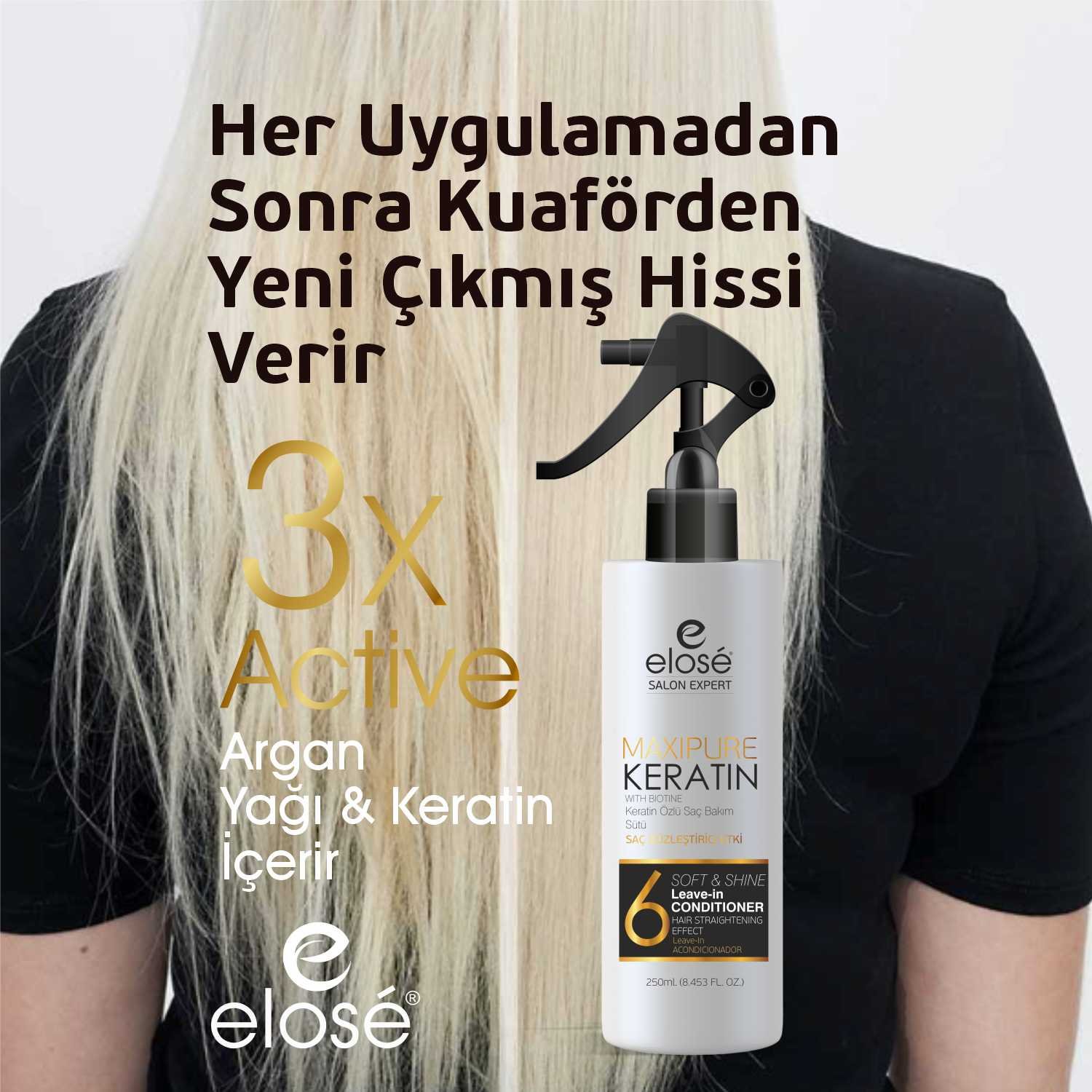 elose keratin ve biotin saç onarıcı bakım sütü 250 ml