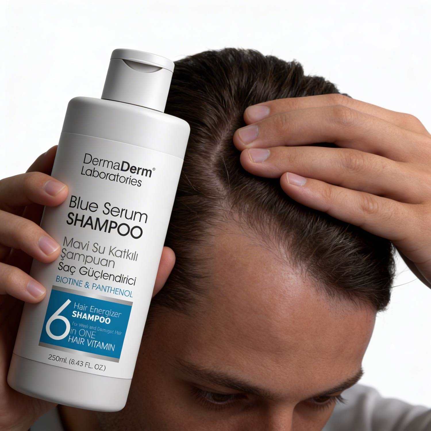 dermaderm saç dökülmesine karşı mavi su Özlü Şampuan 250 ml