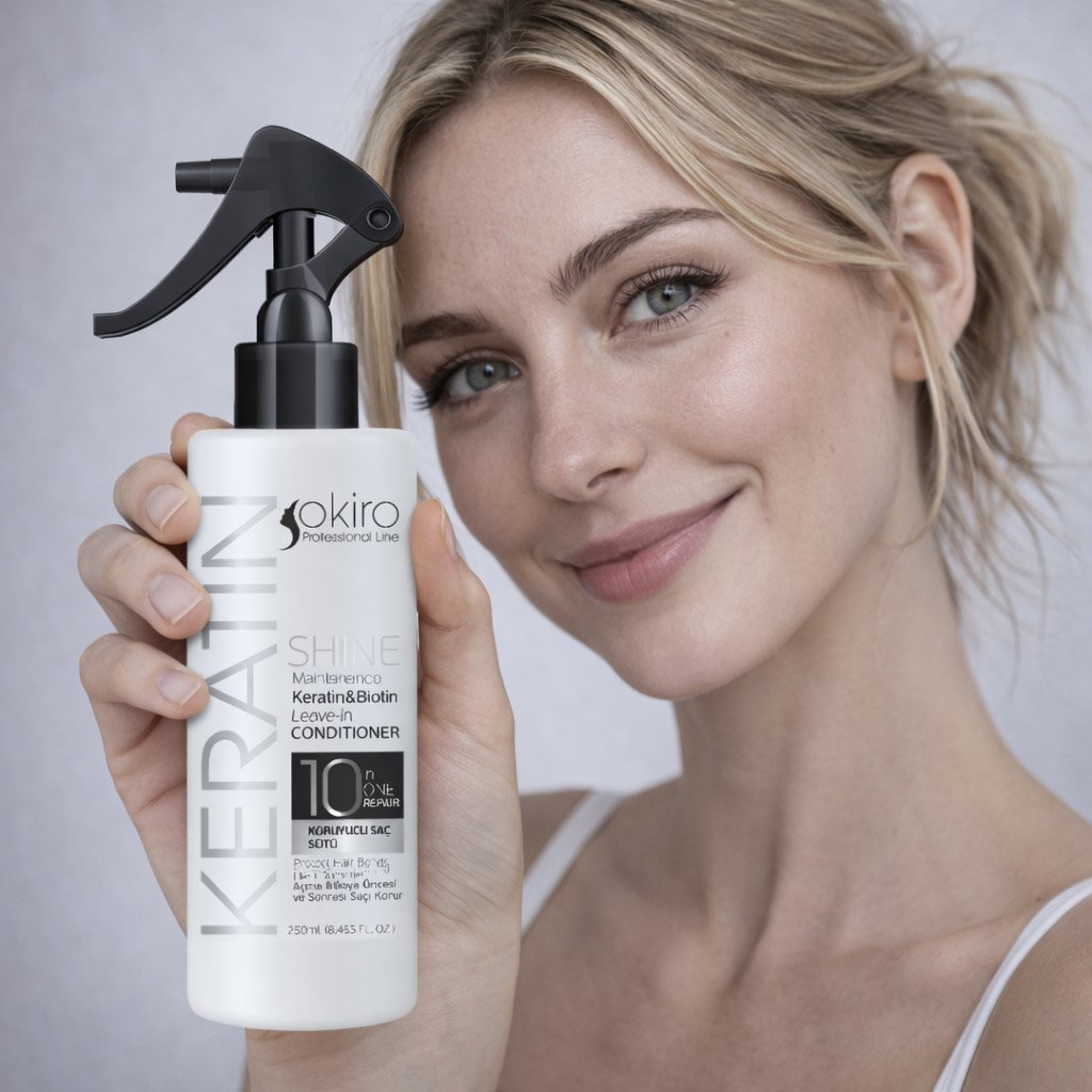 Durulanmayan Saç Bakım Sütü (Biotin & Keratin) 250 ml - Okiro - Görsel 5